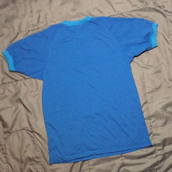 Thin Blue Striped T-shirt - Picture 4 of 5